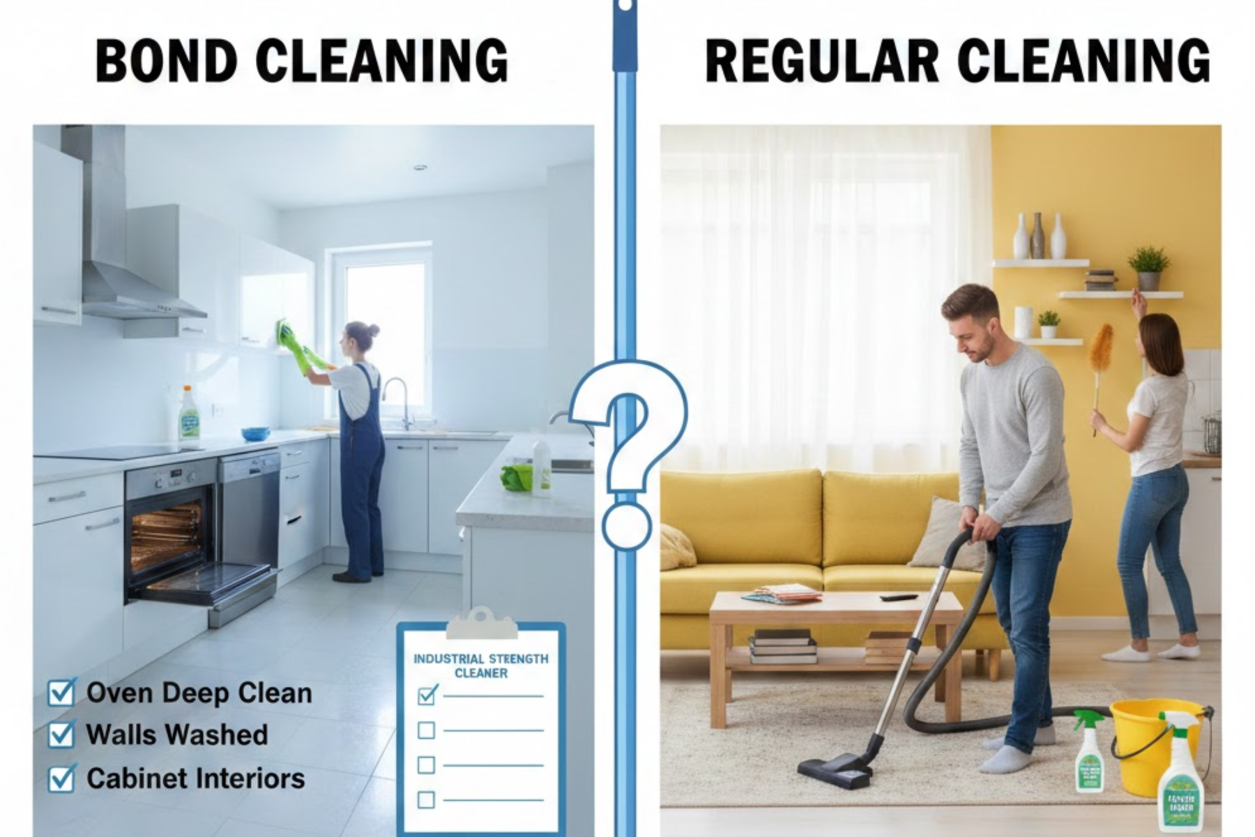 Bond Cleaning vs. Regular Cleaning What’s the Difference