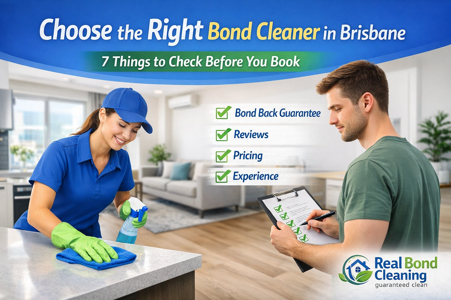 Professional cleaners preparing home for final inspection