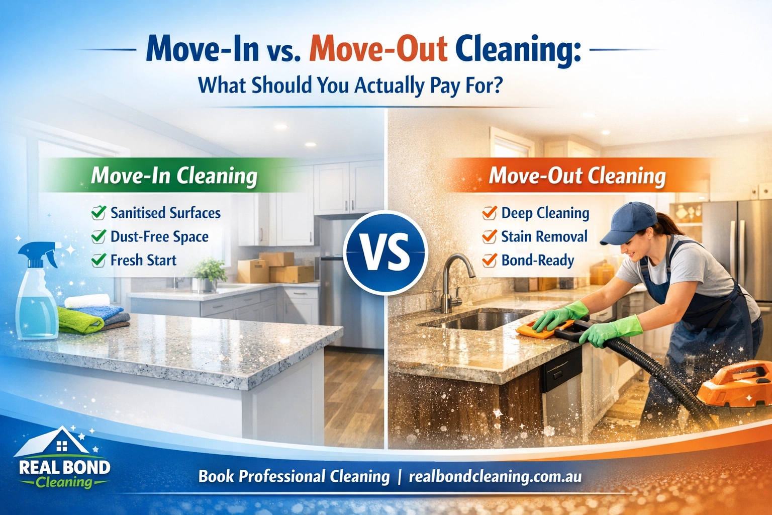 Move-in vs move-out cleaning comparison