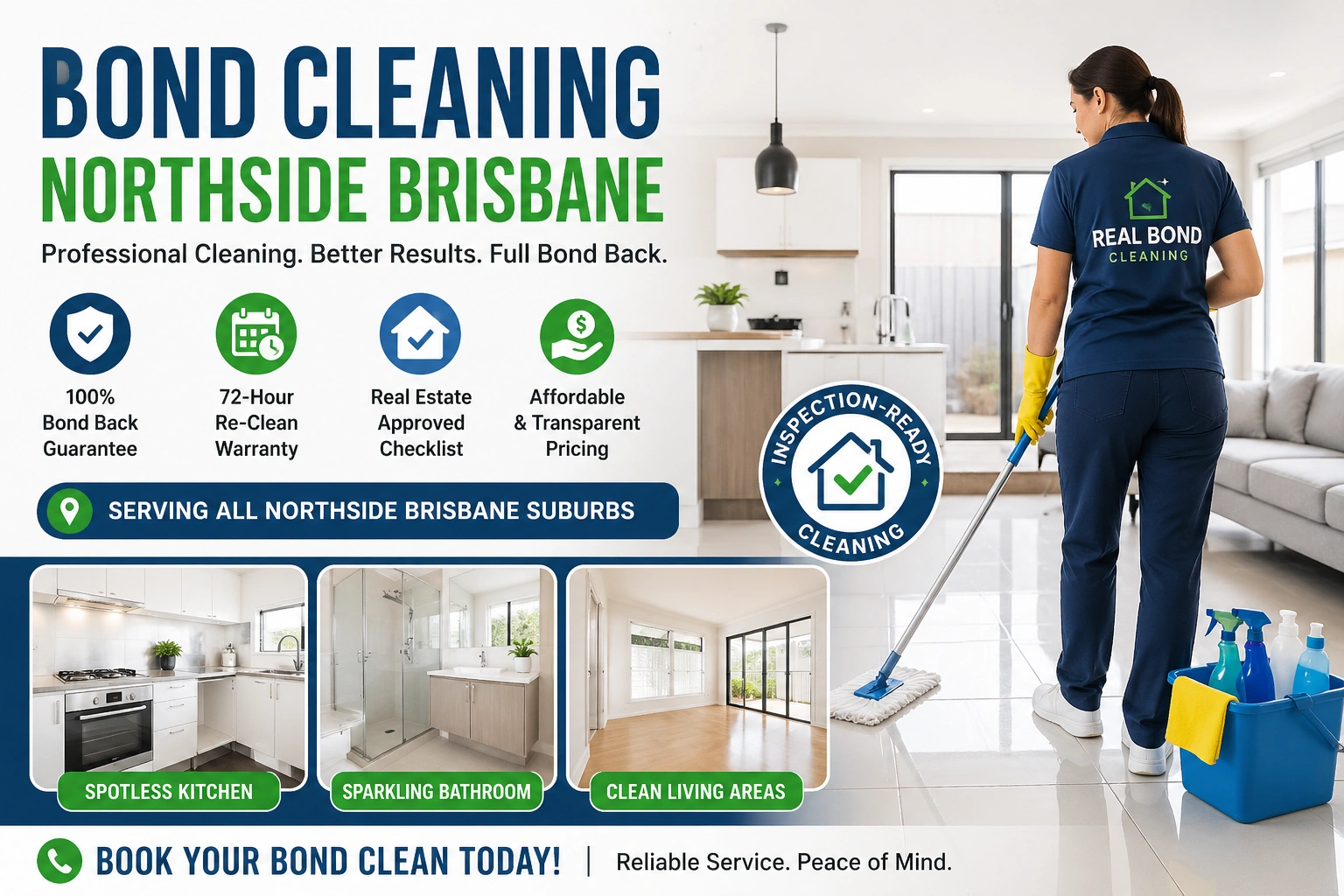 Bond cleaning Northside Brisbane