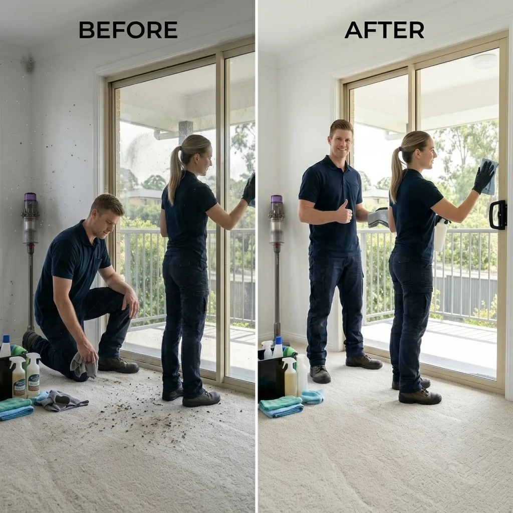 before and after bond cleaning Brisbane results