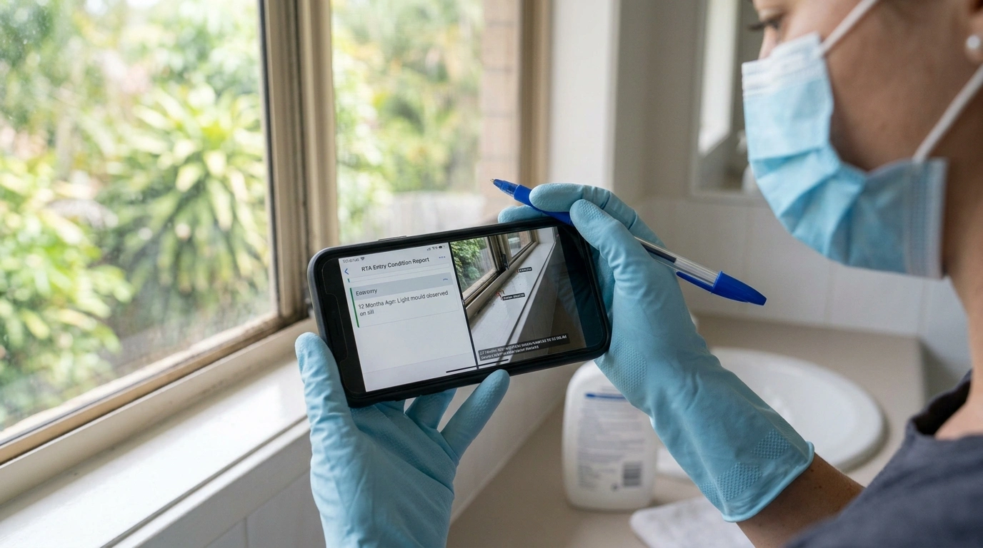 How To Remove Mould Before A Bond Inspection In Brisbane? bond cleaning brisbane mould documentation